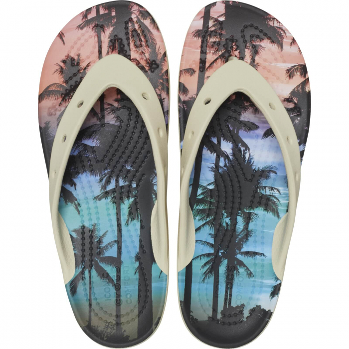 Slapi Crocs Classic Platform Retro Resort Flip - 208770-2Y3 [3]
