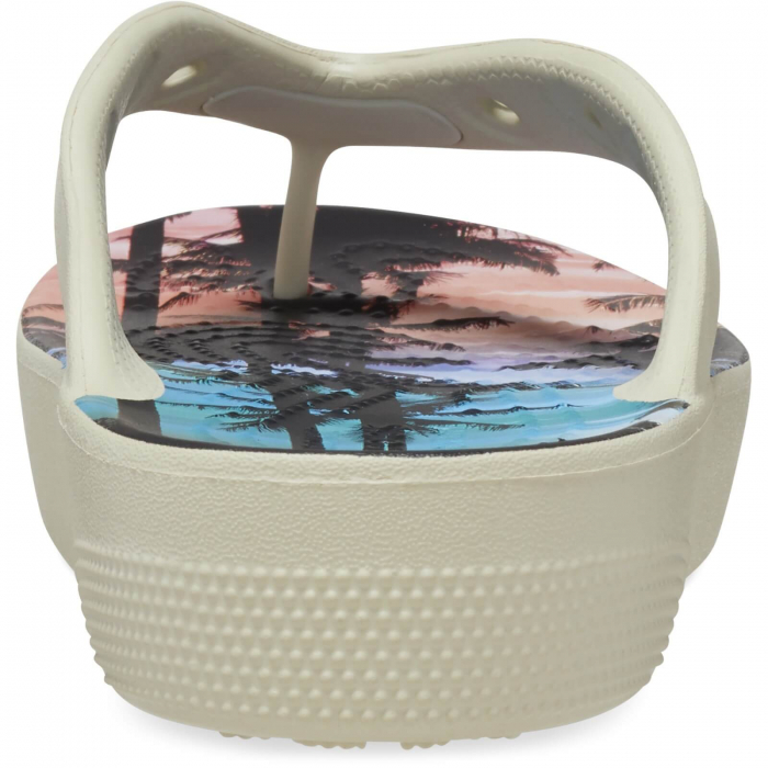 Slapi Crocs Classic Platform Retro Resort Flip - 208770-2Y3 [6]
