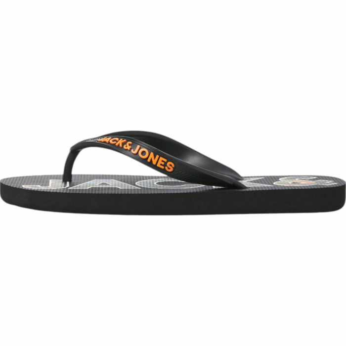 Slapi JACK &JONES Logo Palm Print JNR - 12236507-Anthracite [2]