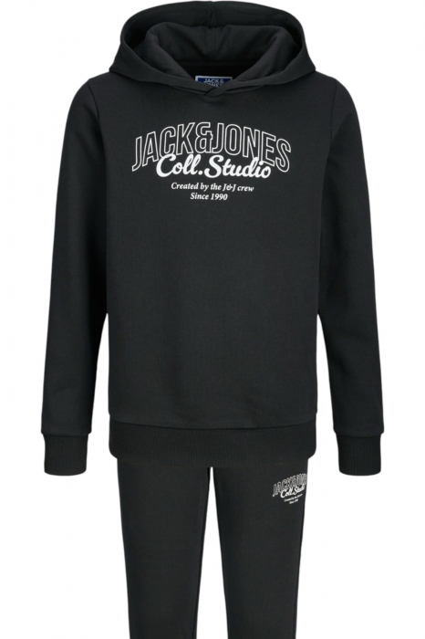 Trening JACK &JONES Makoto Hood Set JNR - 12287777-Black [5]