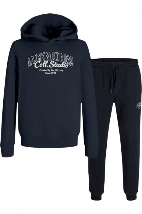 Trening JACK &JONES Makoto Hood Set JNR - 12287777-Sky Captain [1]