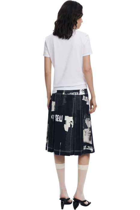 Tricou Desigual Letter Core - 25WWTK04-1000 [2]