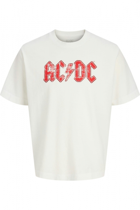 Tricou JACK &JONES AC DC Crew Neck - 12290347-Bright White [1]