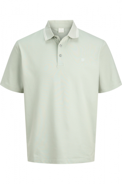 Tricou JACK JONES Alex Polo SS25 - 12286338-Aqua Gray