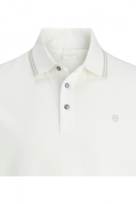Tricou JACK &JONES Alex Polo SS25 - 12286338-Cloud Dancer [2]