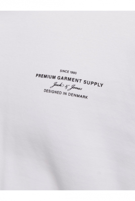 Tricou JACK &JONES Blachad Branding SN - 12259357-Bright White [3]