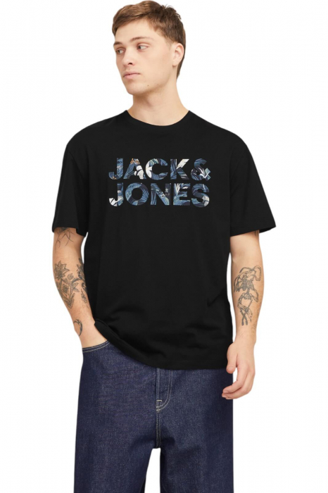 Tricou JACK JONES Bryan Corp Logo - 12268127-Black