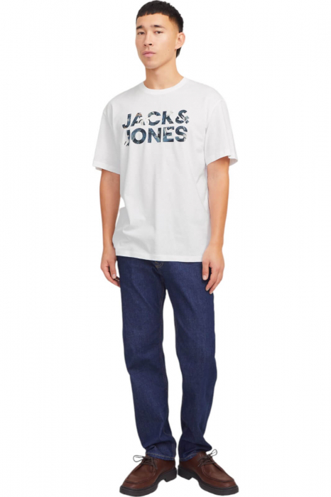 Tricou JACK &JONES Bryan Corp Logo - 12268127-White [4]