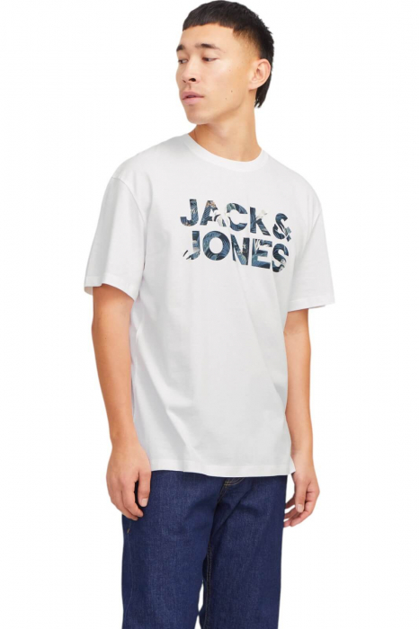 Tricou JACK JONES Bryan Corp Logo - 12268127-White