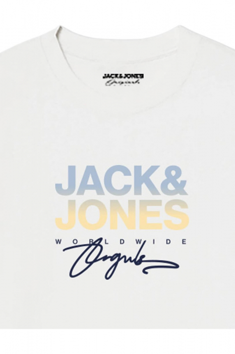 Tricou JACK &JONES Canggu - 12281809-Bright White [2]