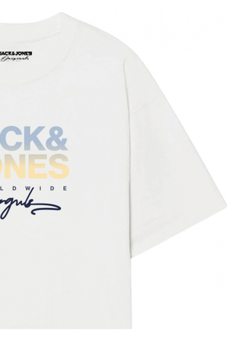 Tricou JACK &JONES Canguu FST JNR - 12281852-Bright White [3]