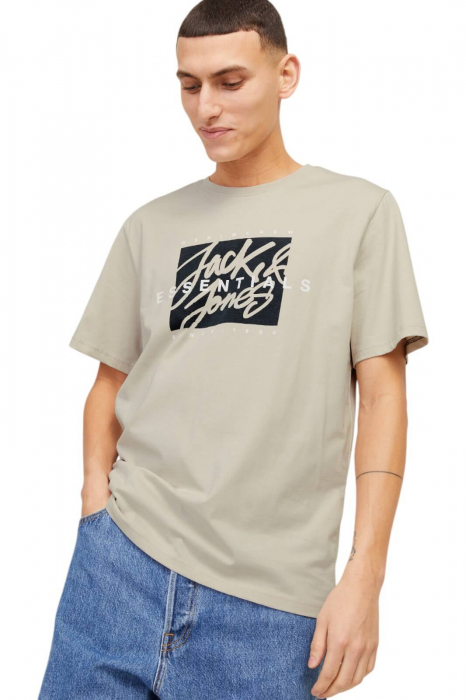 Tricou JACK &JONES Colton - 12268439-Moonbeam [3]