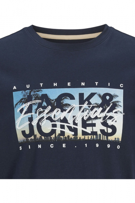 Tricou JACK &JONES Colton Photoprint - 12268438-Sky Captain [3]