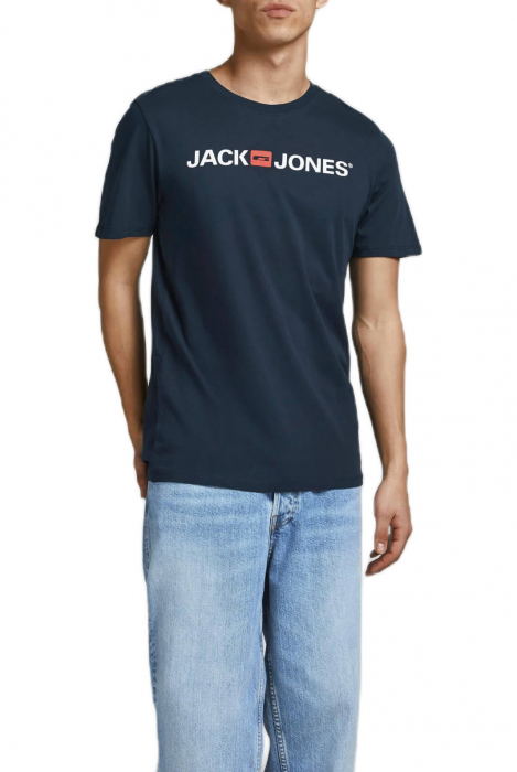 Tricou JACK &JONES Corp Logo - 12137126-Navy Blazer SLIM FIT [3]