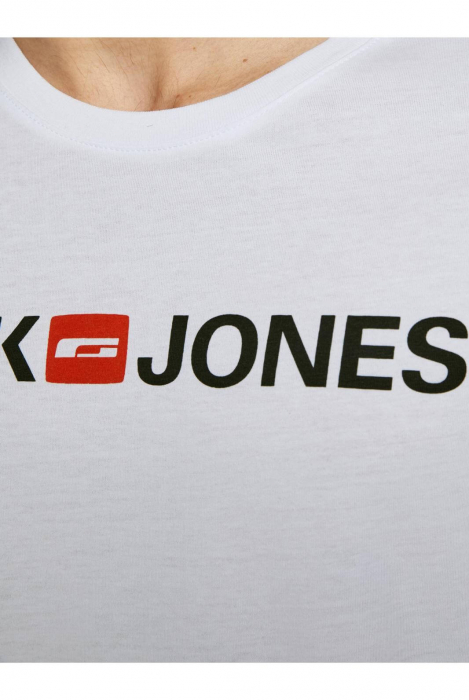 Tricou JACK &JONES Corp Logo - 12137126-White SLIM FIT [5]