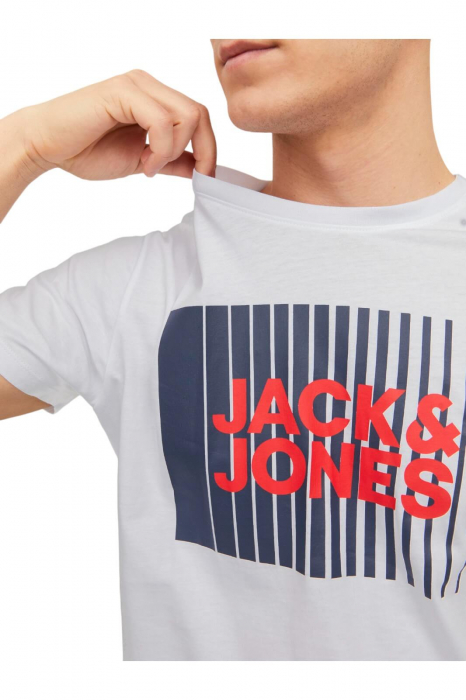Tricou JACK &JONES Corp Logo - 12233999-White [3]