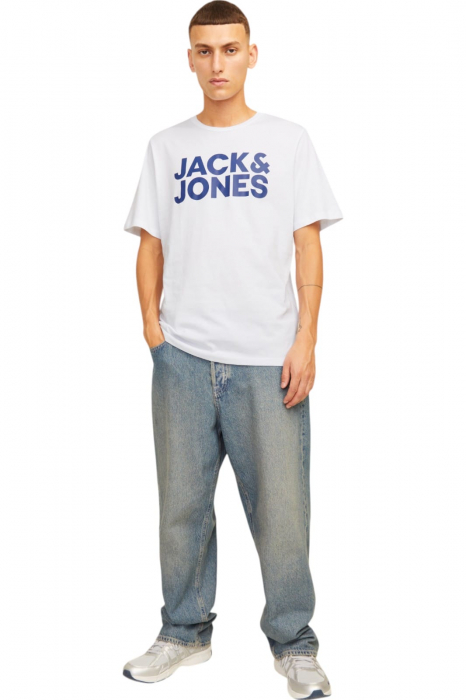 Tricou JACK &JONES Corp Logo LP Multipack - 3 tricouri - 12191762-White [6]