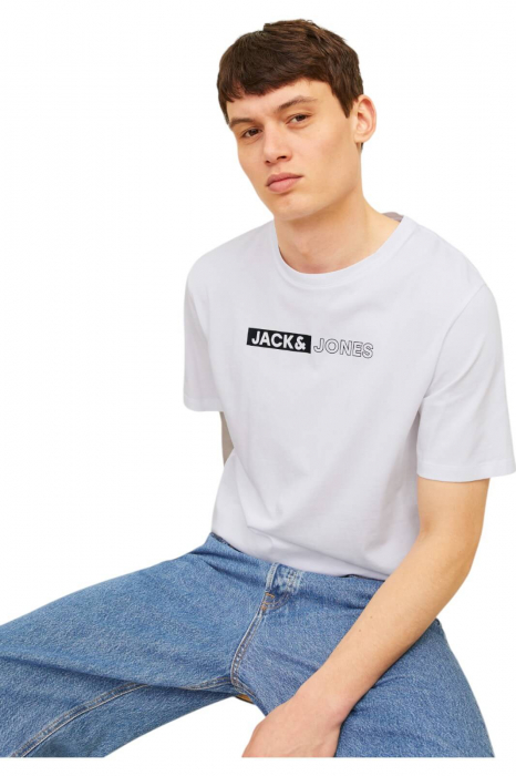 Tricou JACK &JONES Corp Logo Play5 - 12233999-White P5 [3]