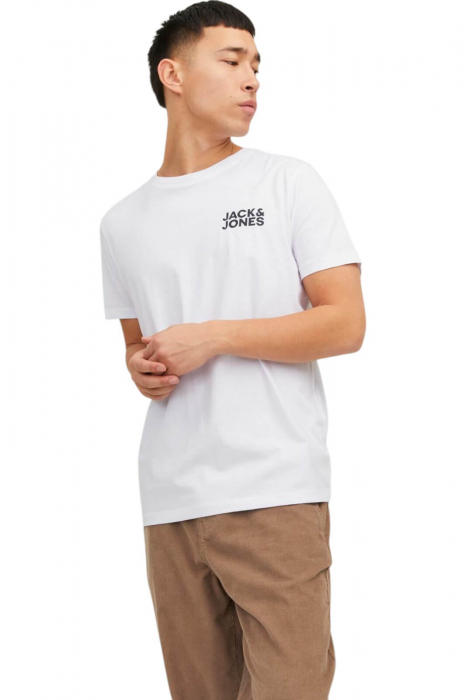 Tricou JACK JONES Corp Logo Small Print - 12151955-White SP