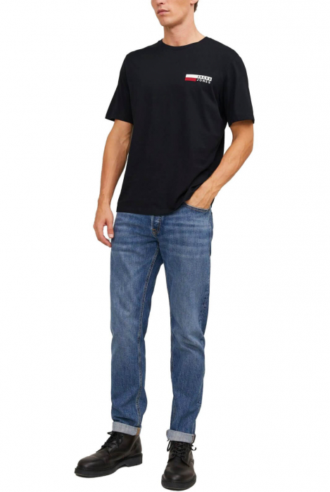 Tricou JACK &JONES Corp Logo Small Print - 12233999-Black SP [4]