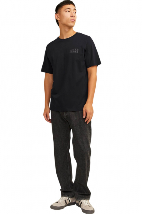 Tricou JACK &JONES Corp Logo Small Print B - 12151955-Black-SPB [4]
