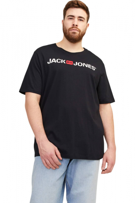 Tricou JACK JONES Corp Logo SS PLS - 12184987-Black