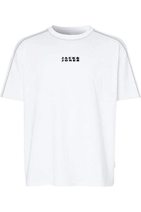 Tricou JACK &JONES Costance Minimal Text - 12282875-Bright White [1]