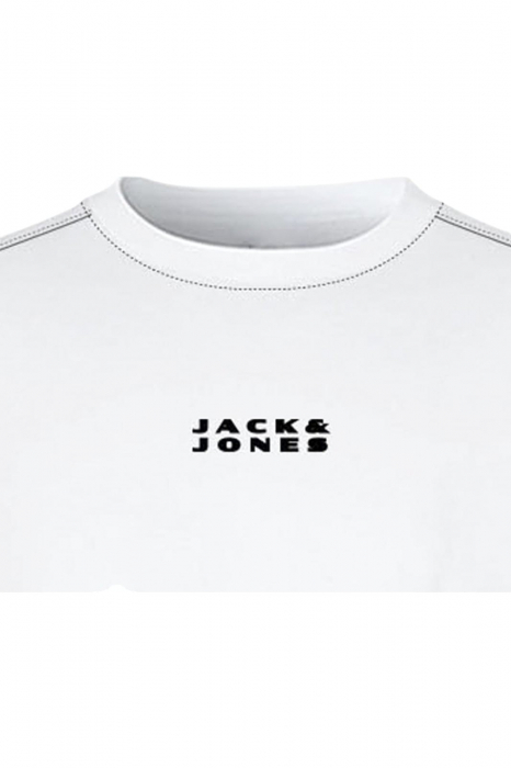 Tricou JACK &JONES Costance Minimal Text - 12282875-Bright White [2]