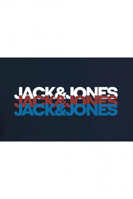 Tricou JACK &JONES Cyber - 12256777-Navy Blazer [4]