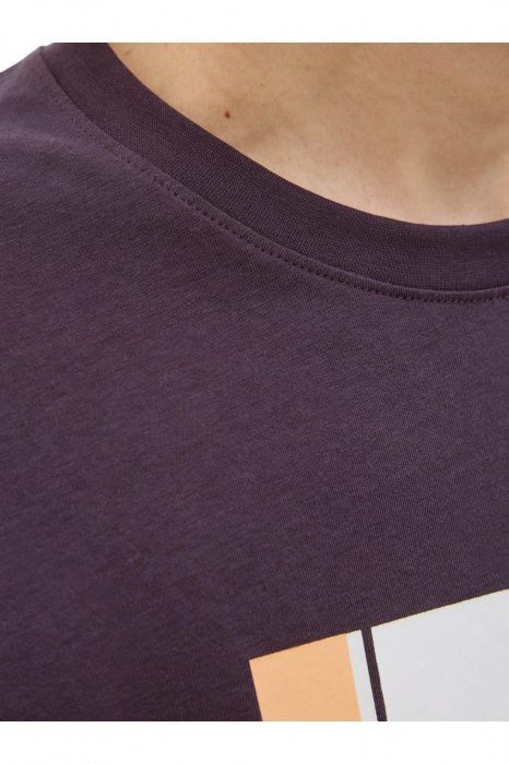 Tricou JACK &JONES Hayato BTS LN - 12278508-Plum Perfect [3]