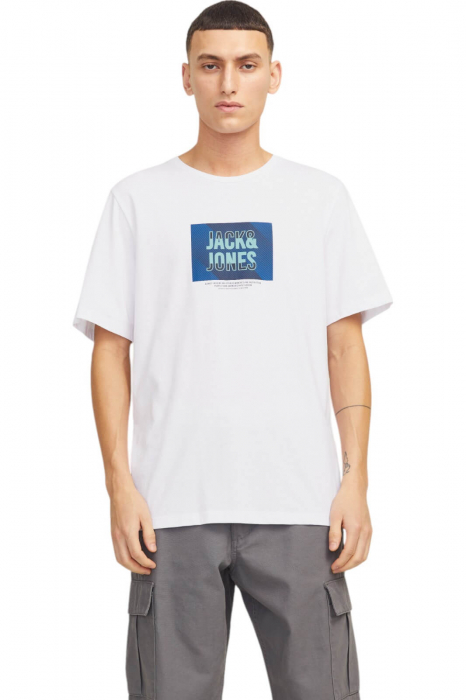 Tricou JACK JONES Hudson - 12268477-White