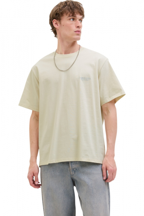 Tricou JACK JONES Hydra Photo - 12276825-Antique White
