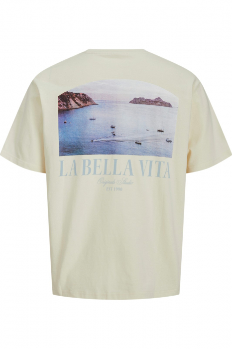 Tricou JACK &JONES Hydra Photo - 12276825-Antique White [4]