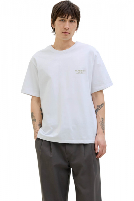 Tricou JACK JONES Hydra Photo - 12276825-Bright White