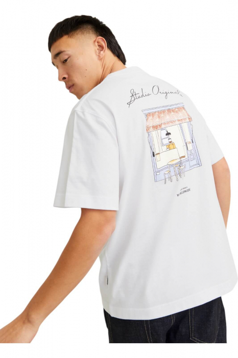Tricou JACK &JONES Islington Back - 12273015-Bright White [3]