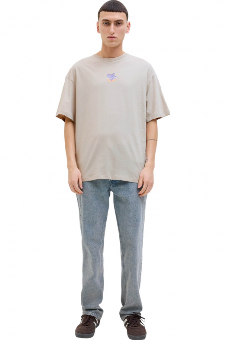 Tricou JACK &JONES James - 12268471-Moonbeam [5]