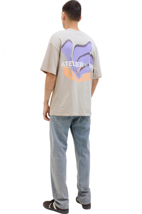 Tricou JACK &JONES James - 12268471-Moonbeam [2]