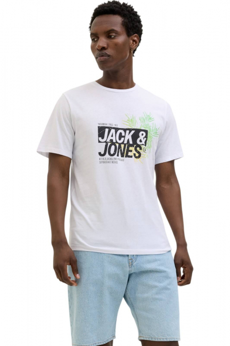 Tricou JACK JONES Jaxon LN - 12269390-White