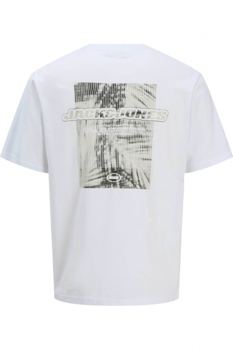 Tricou JACK &JONES Lido AOP Back Print - 12276629-Bright White [2]
