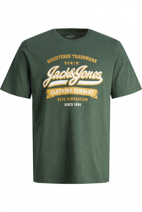 Tricou JACK JONES Logo - 12246690-Dark Green