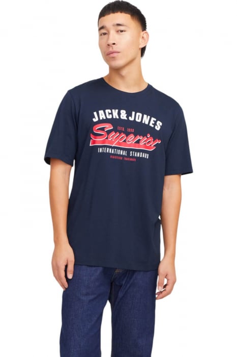 Tricou JACK JONES Logo SS25 - 12268267-Sky Captain