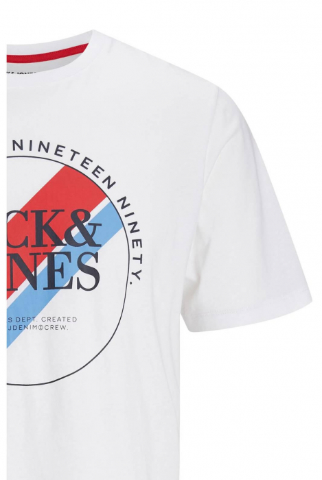 Tricou JACK &JONES Loof - 12248624-White [5]