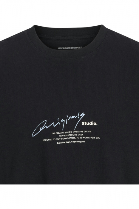 Tricou JACK &JONES Manchester Script - 12273373-Black [2]