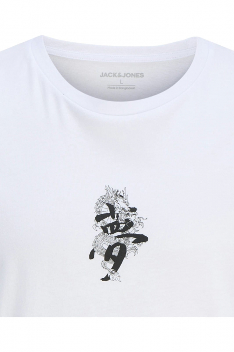 Tricou JACK &JONES Miko Crew - 12278533-White [3]