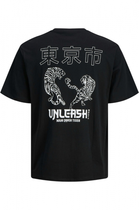 Tricou JACK &JONES Miko Crew JNR - 12279679-Black [2]
