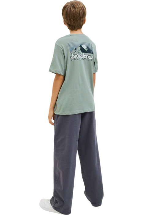 Tricou JACK &JONES Mine Crew JNR - 12279668-Iceberg Green [2]