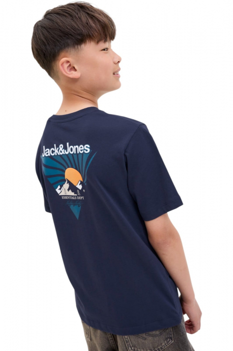 Tricou JACK &JONES Mine Crew JNR - 12279668-Navy Blazer [3]