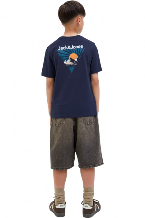 Tricou JACK &JONES Mine Crew JNR - 12279668-Navy Blazer [2]