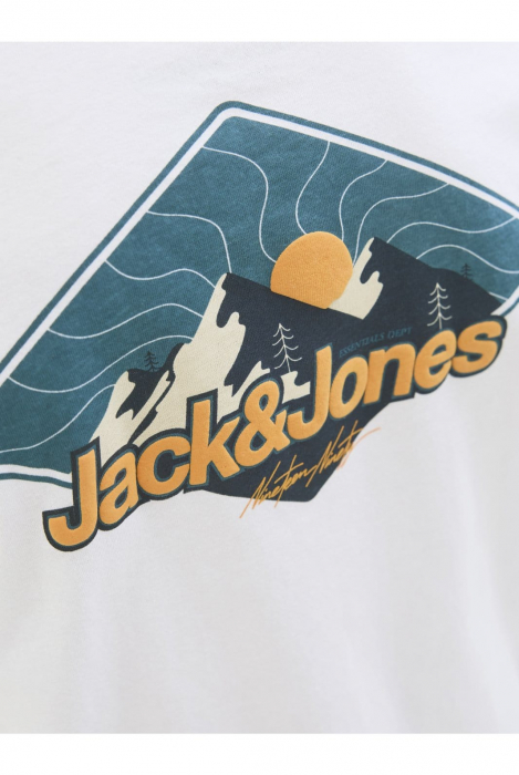 Tricou JACK &JONES Mine Crew JNR - 12279668-White [4]