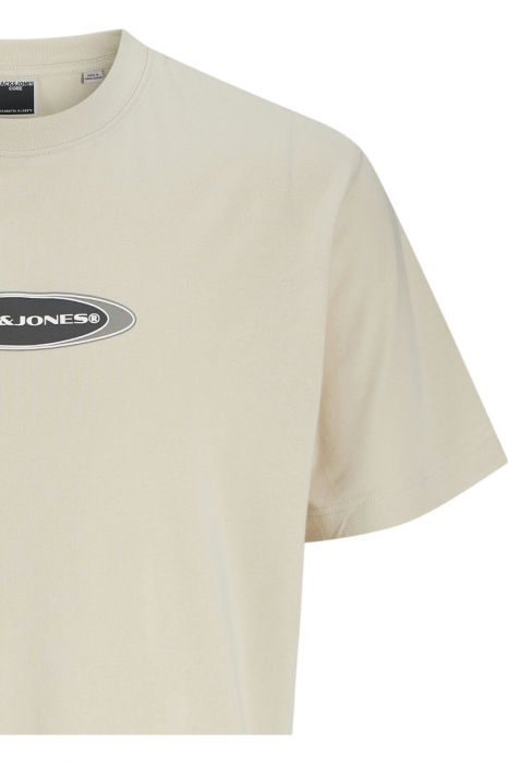 Tricou JACK &JONES Pacer Branding - 12273880-Moonbeam [4]